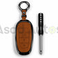 5D Zinc Leather Key Cover for Hyundai Sonata 2022–2024