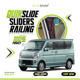 QuikSlide Sliders Railing Curtains for Suzuki Every Gen6 (2015-2022)