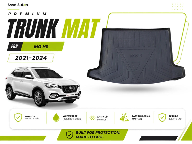 Upgrade your MG HS with our premium TPE plastic car trunk mat, perfectly designed for 2021–2024 models