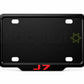 Vantiq custom number plate frame and cover-red- for Jaecoo J7 premium exterior styling - Asad Autos