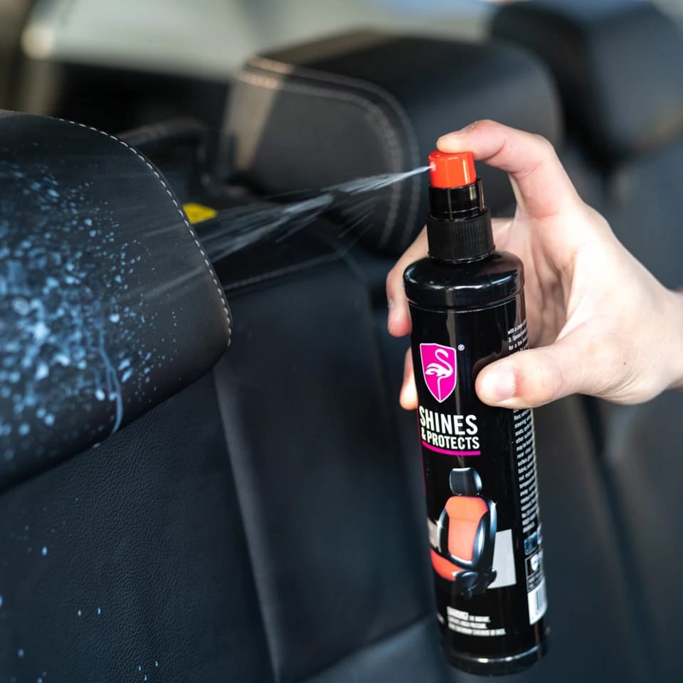 Flamingo Plastic Leather Restorer (Car Interior Seat Renovator Cleaner Spray)