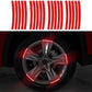 20 Pcs Car Wheel Hub Reflective Safety Tape - Door Opening Warning Sticker Stripes - Auto Rear Reflective Tape for Safety - Car Accessories