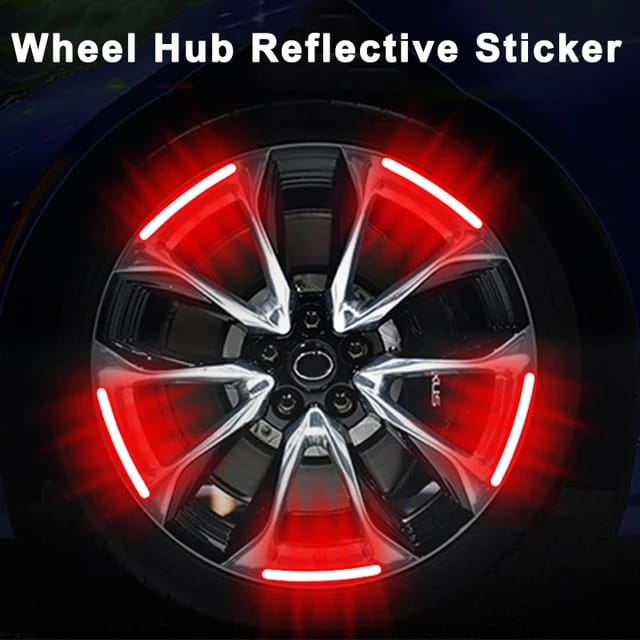 Car Wheel Hub Reflective Safety Tape 20 Pcs Set