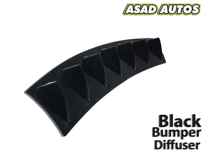 Sleek Black Bumper Diffuser for Toyota Corolla (2014-2024) | Stylish & Aerodynamic