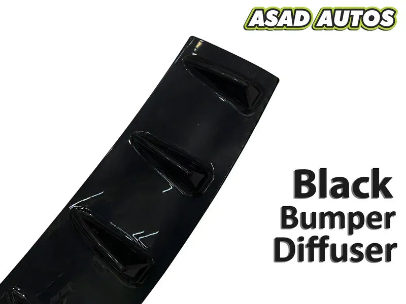 Sleek Black Bumper Diffuser for Toyota Corolla (2014-2024) | Stylish & Aerodynamic