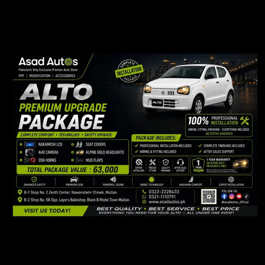 Suzuki Alto Accessories Upgrade Package (2019–2026)