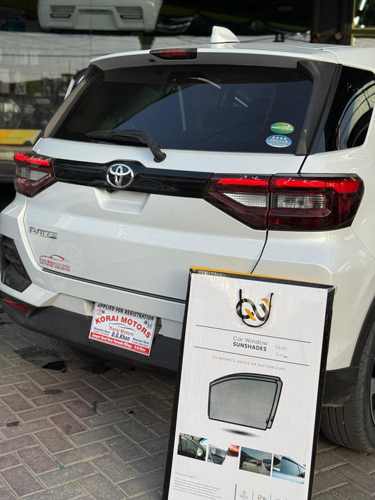 QS Sun Shades for Toyota Raize | UV Protection | Custom Fit Car Shades