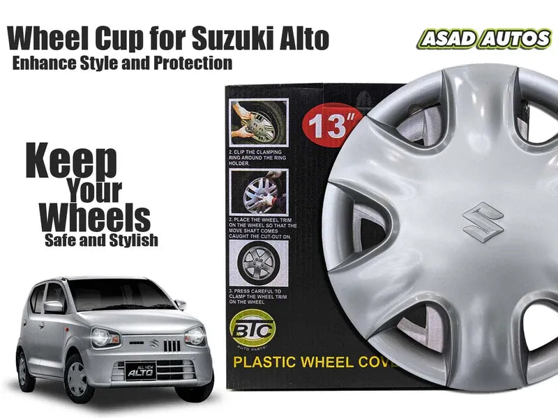 Wheel Cup for Suzuki Alto – Premium accessory for style and wheel protection. Durable, stylish, and easy to install.
