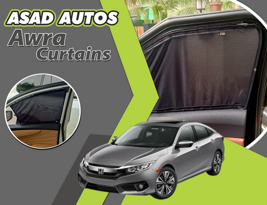 Window Curtains Sun Shades for Honda Civic 2016-2021 (10th Generation) – UV Protection and Privacy Accessory