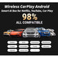 Wireless CarPlay Android Auto Adapter for seamless Netflix, YouTube, and CarPlay integration in your vehicle.

