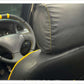 Yellow Lamborghini Style Premium Bespoke Seat Covers for Daihatsu Coure, offering a stylish, sporty, and custom fit interior upgrade.