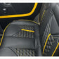 Yellow Lamborghini Style Premium Bespoke Seat Covers for Daihatsu Coure, offering a stylish, sporty, and custom fit interior upgrade.
