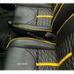 Yellow Lamborghini Style Premium Bespoke Seat Covers for Daihatsu Coure, offering a stylish, sporty, and custom fit interior upgrade.