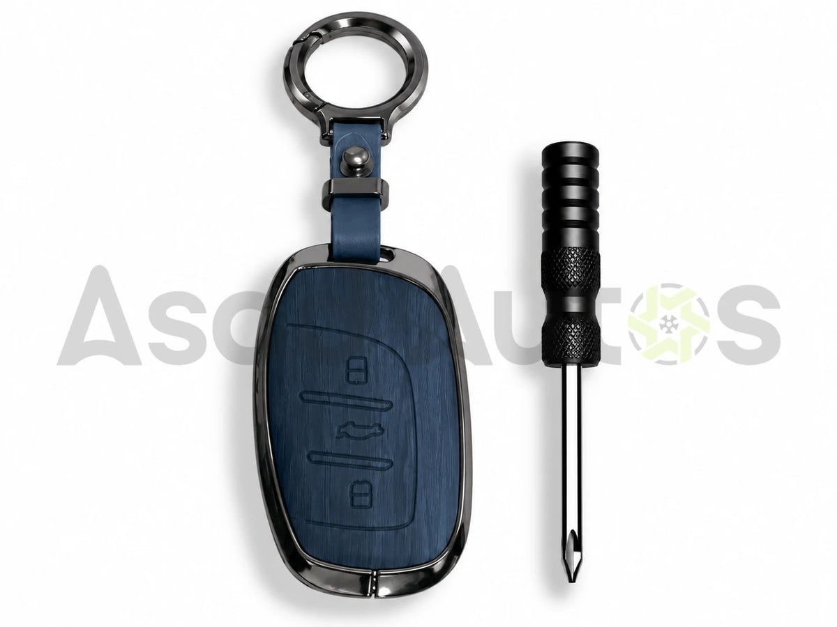 Zinc Leather Key Cover for MG HS PHEV 2025-2026