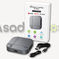 AI Box universal car adapter box showing wireless CarPlay and Android Auto features