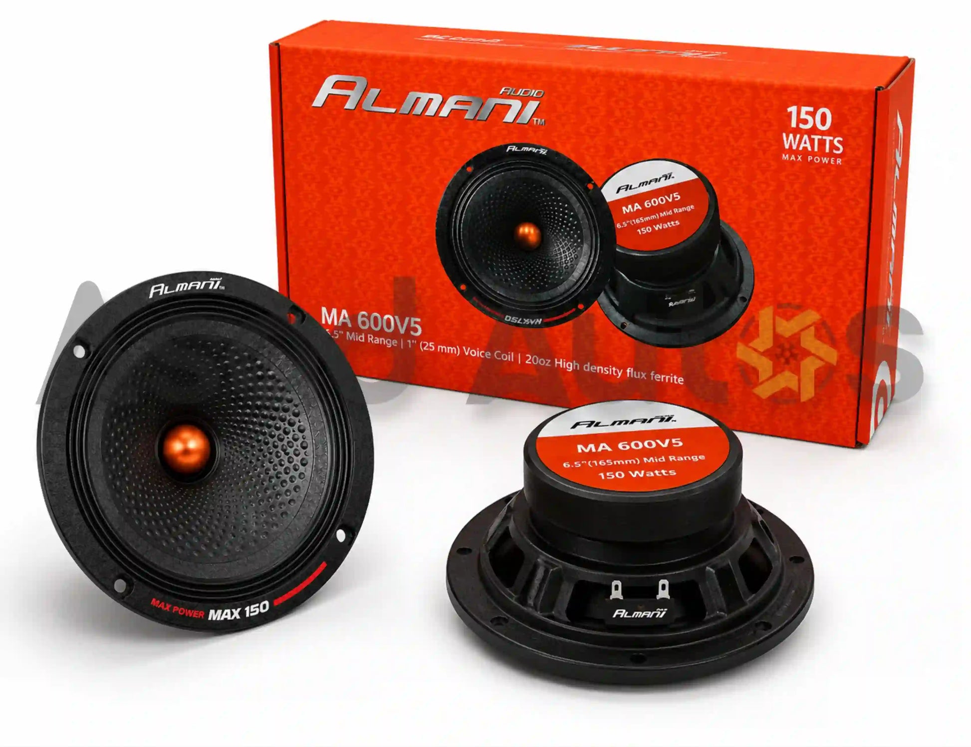 Almani MA 600V5 6.5 inch mid-range car speaker with 150W power handling