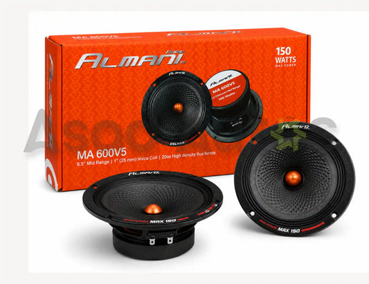 Almani MA 600V5 6.5 inch mid-range car speaker with 150W power handling