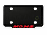 vantiq number plate frame installed on an MG HS bumper