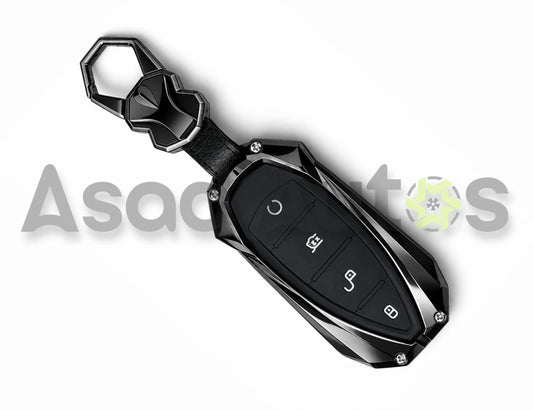 Batman style metal key cover 2025-2026 – bold key fob case with keyring for BYD Atto 2 by Asad Autos