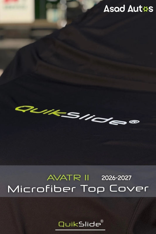 Front view of QuikSlide top cover on AVATR 11 bonnet and windscreen