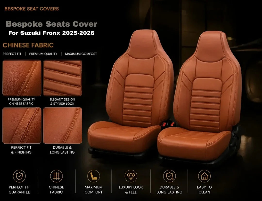 Bespoke Seat Covers for Suzuki Fronx 2025-2026 — Premium Custom-Fit Leather