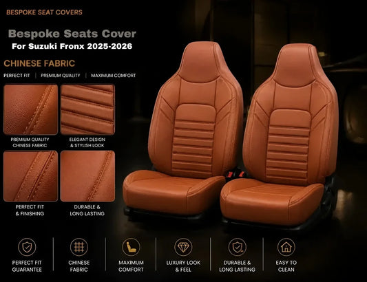 Bespoke Seat Covers for Suzuki Fronx 2025-2026 — Premium Custom-Fit Leather