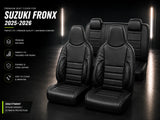 Bespoke black Japanese material seat covers for Suzuki Fronx 2025-2026