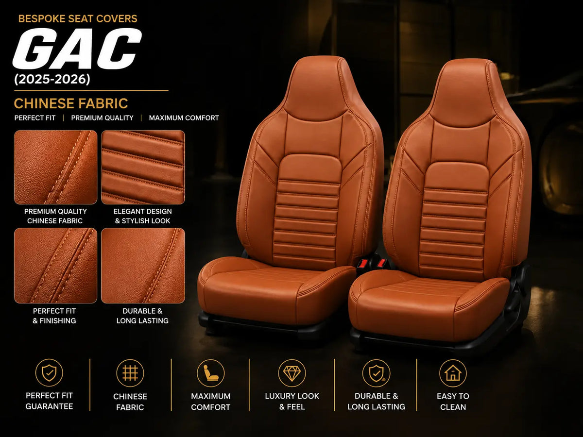 Bespoke seat covers in Chinese material for GAC, all models