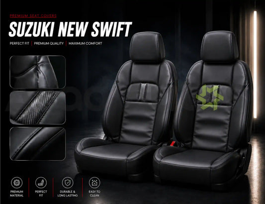 Bespoke Seat Covers (Japanese Synthetic Fiber) – Suzuki New Swift 2022-2026
