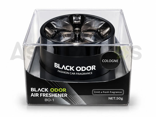 Black Odor BO-1 car air freshener cologne fragrance 50g in clear box