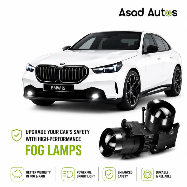MLI BI LED Projector Fog Lights for Cars with High Brightness White Beam