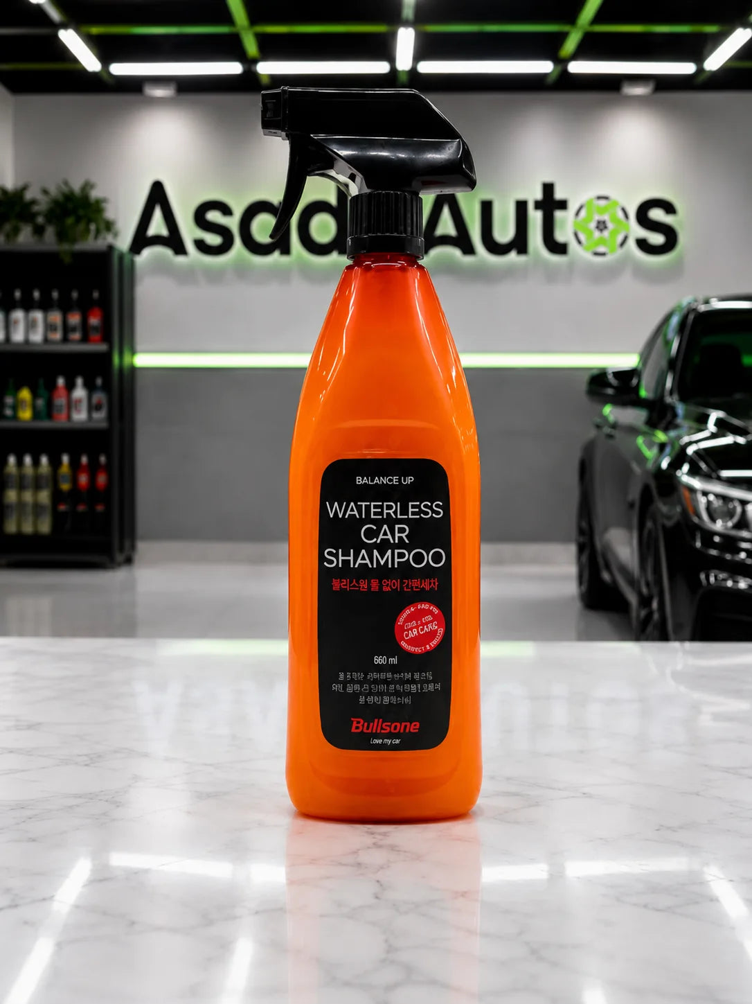 Bullsone Waterless Car Shampoo 600ml No Rinse Car Cleaning Spray for Cars SUVs and 4x4s in Pakistan by Asad Autos