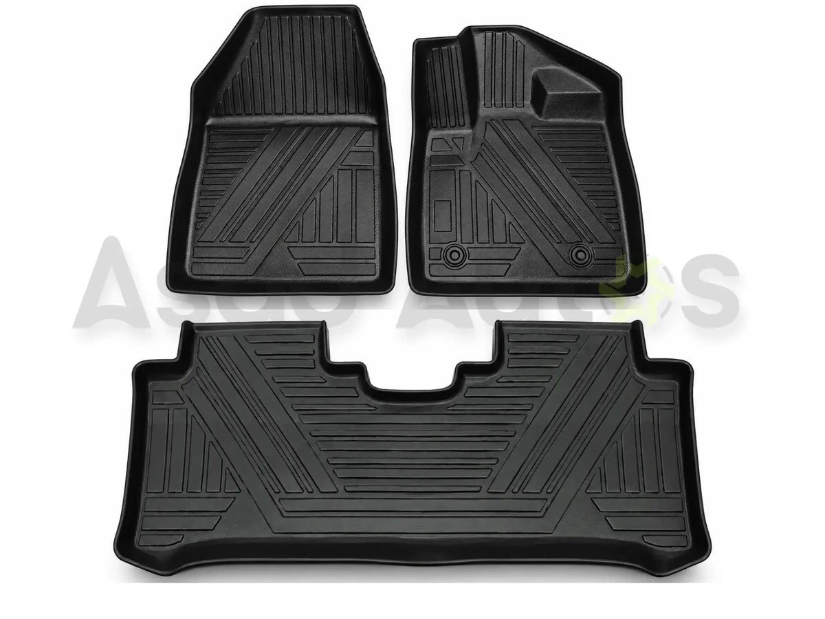 TPE floor mats for BYD Atto 2 in black, custom fit full set