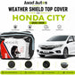 Weather shield black top cover custom fit on Honda City 2022-2026 for all-weather protection
