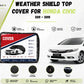 Weather shield top cover protecting Honda Civic 2012-2015 from rain and dust while parked outdoors - Asad Autos