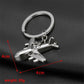 Creative airplane shape metal keychain for car and bike keys