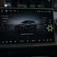 Deepal S05 2025-2026 orange silicone LCD screen rubber protector installed on infotainment display