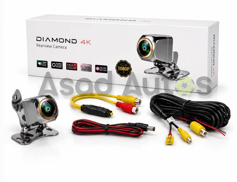 Diamond 4K rearview camera - HD reverse parking camera with night vision - Asad Autos
