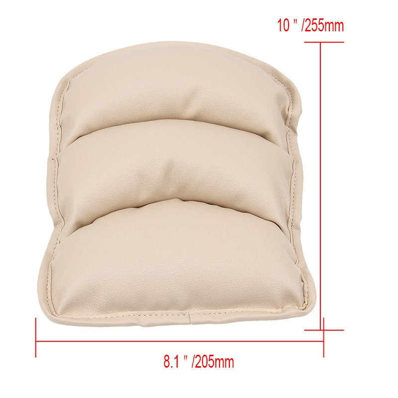 Universal Beige Car Center Armrest Soft Cushion Pad