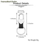 Personalized PU Leather Metal Heart Snap Lock Keychain