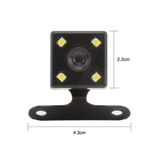 4-LED HD Reverse Camera with Night Vision, 2.5mm Rear View Lens