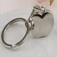 Set of 3 Creative Metal Apple Keychains