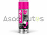 Close-up of the Flamingo Foam Cleaner F002 product label