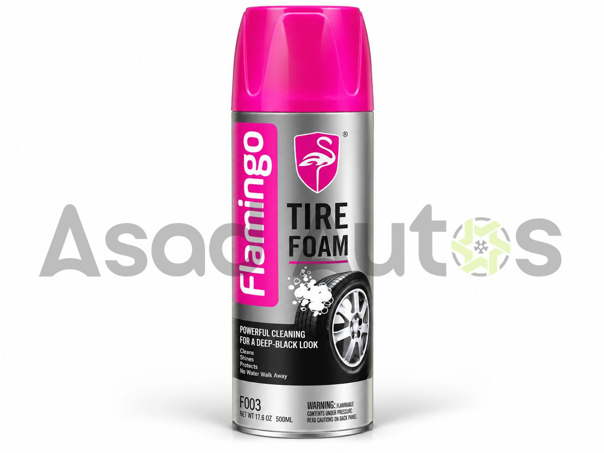 Flamingo Tire Foam F003 500ml – Cleans, Shines and Protects