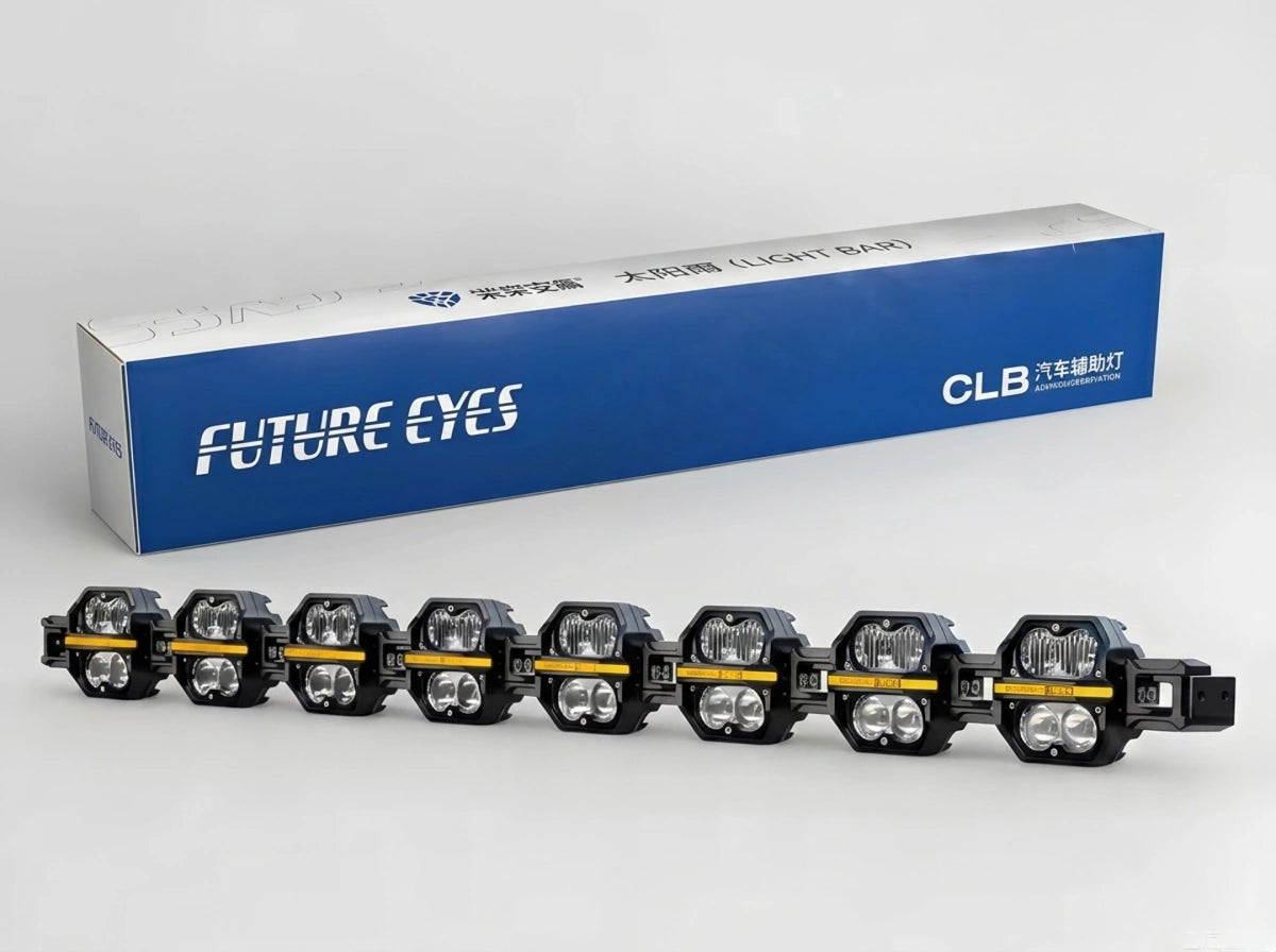 CLB-40 41 inch Yellow LED Light Bar 8 LED off road light for SUV Jeep 4x4 by Asad Autos