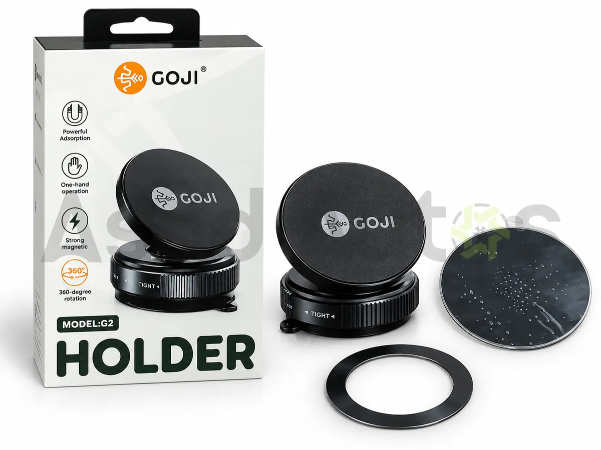 Goji G2 magnetic car phone holder with magnetic plate and ring