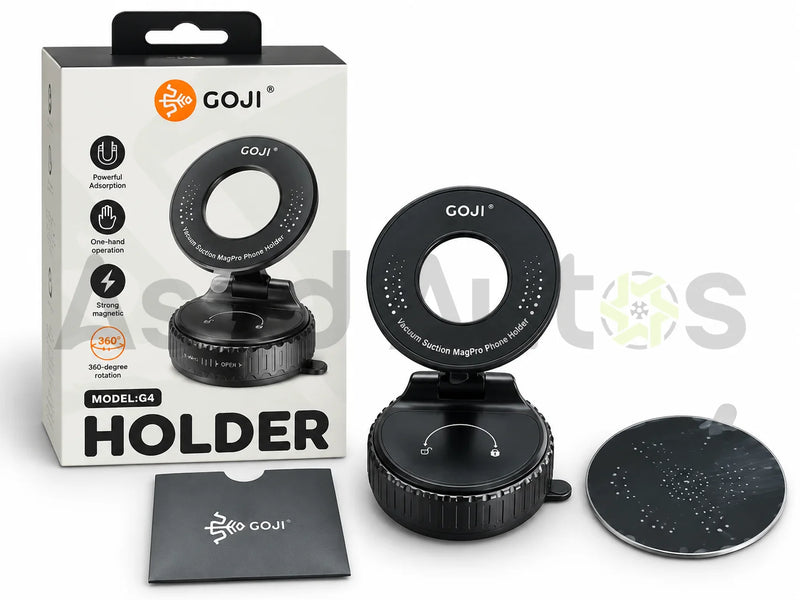 Product view of Goji G4 vacuum suction car phone holder