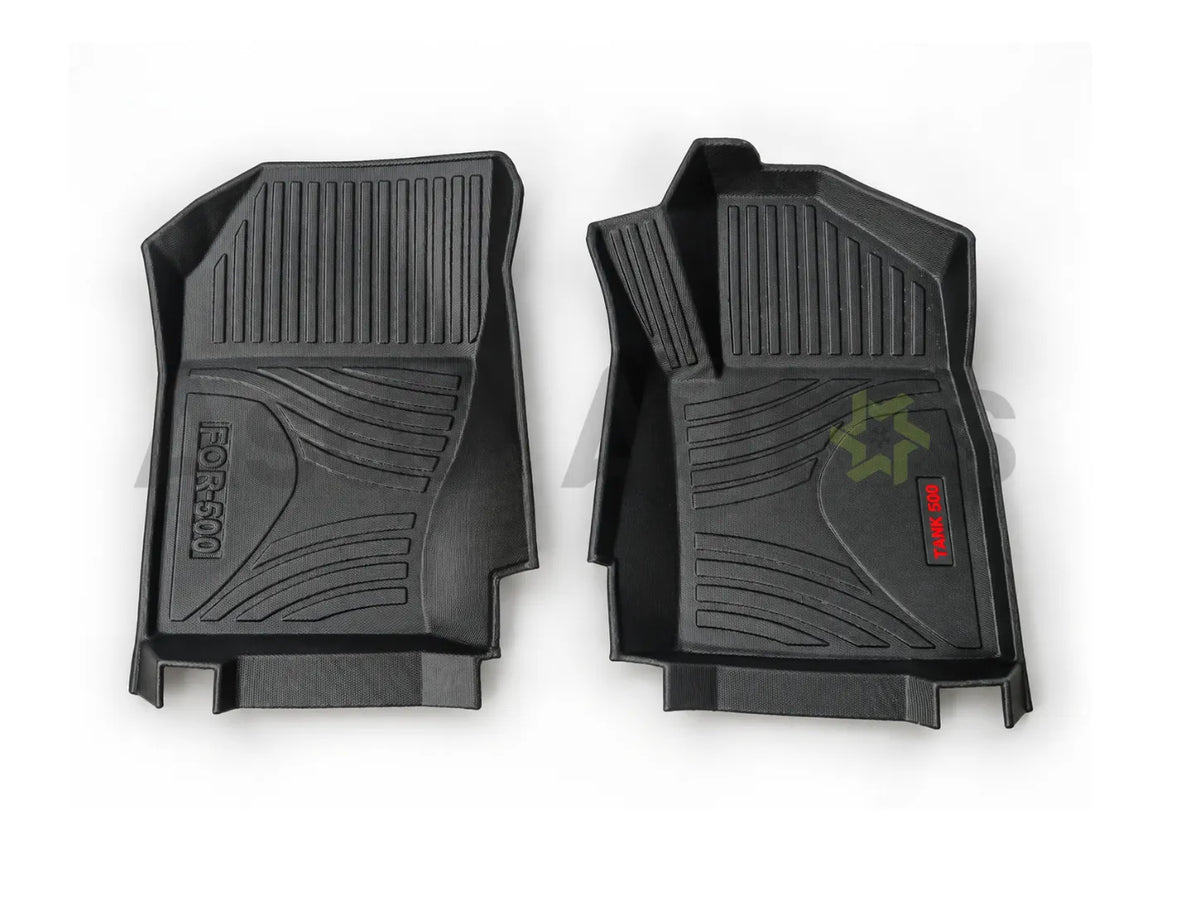 TPE floor mats installed inside Haval GWM Tank 500 cabin