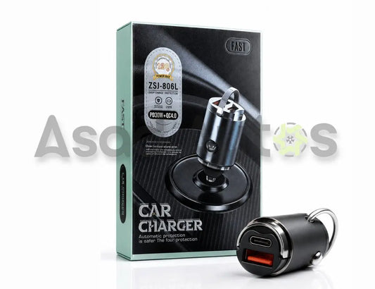 Iconic 120W car charger with PD and QC 4.0 fast charging ports - Asad Autos