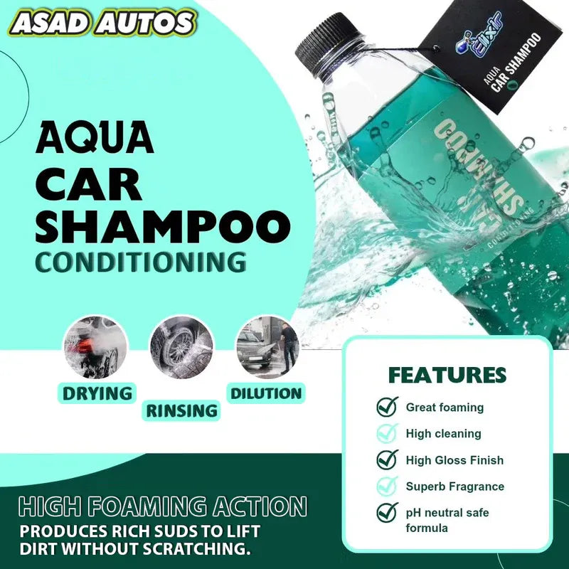 Elixir Aqua Car Shampoo - Conditioning Formula
